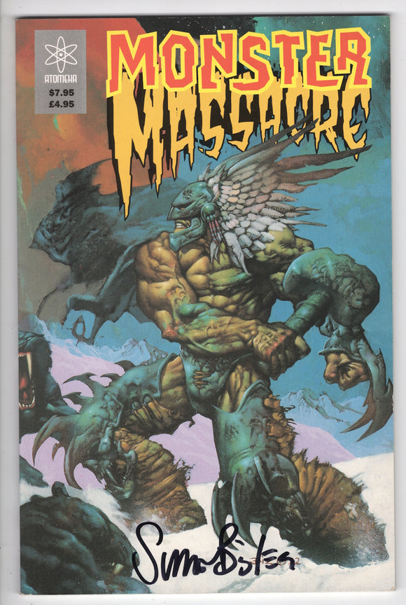 Monster Massacre (Atomeca 1993) Signed by Simon Bisley - Mycomicshop.be