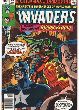 Invaders (1975 Marvel 1st Series) #40