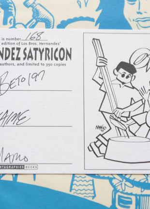 HERNANDEZ SATYRICON (1997) Triple Signed 168/350 - Mycomicshop.be