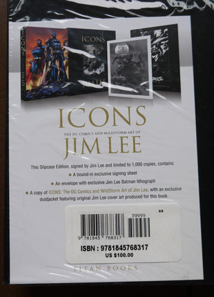 Icons The DC and Wildstorm Art of Jim Lee HC Slipcase Edition (2010 Titan Books) Signed - Mycomicshop.be