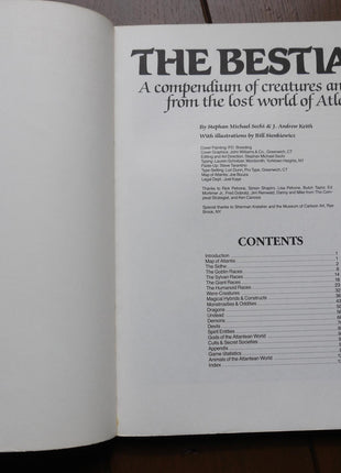 The Bestiary Compendium of Creatures Atlantis Sechi Keith 1986 Bard Games PB - Mycomicshop.be
