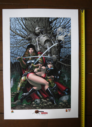 Magdalena Vampirella By Arthur Adams Art Print Lithograph Dynamic Forces - Mycomicshop.be