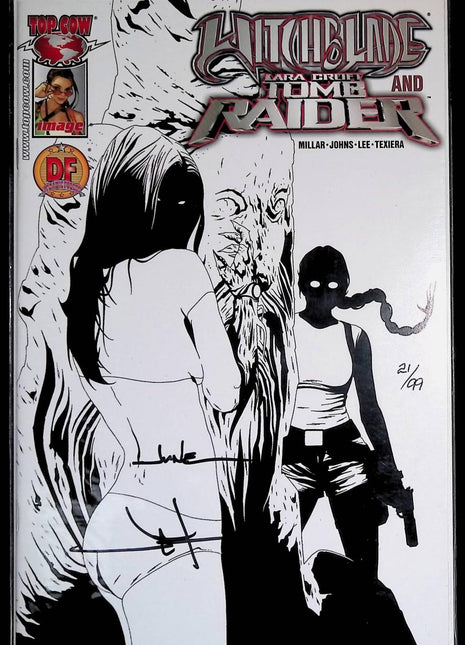 Witchblade and Tomb Raider (2005 Image) 1DF Signed - Mycomicshop.be