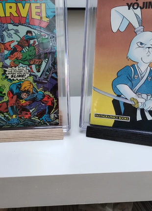 CGC / CBCS / PGX Wooden Holder. Black or Naturel. - Mycomicshop.be