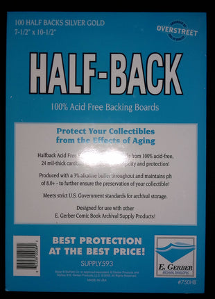 750HB - Half Backs - Silver/Gold Comics - Boards - Mycomicshop.be