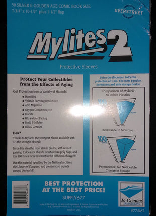 775M2 - Mylites2: Silver/Gold Comics - Bags - Mycomicshop.be