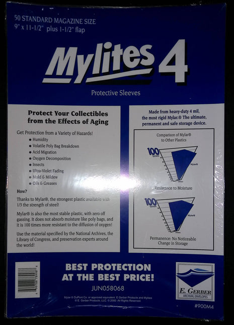 900M4 - Mylites4: Standard Magazine - Bags - Mycomicshop.be