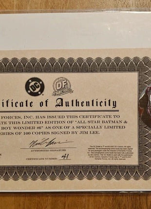 All - star Batman and Robin 6 - Numbered and signed by Jim Lee - Mycomicshop.be