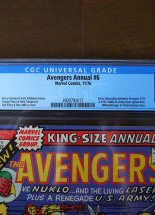 Avengers (1963 1st Series) Annual #6 CGC 8.0 - Mycomicshop.be
