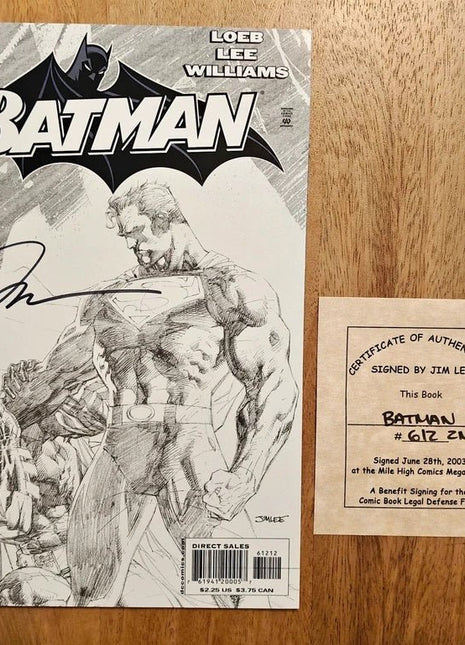 Batman 612 Variant Cover - signed by Jim LEE - Mycomicshop.be