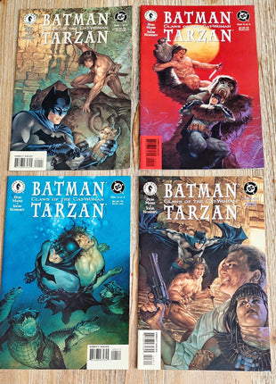 Batman - Tarzan : Claws of the Catwoman (Dark Horse & DC, 1999) Complete set - Mycomicshop.be