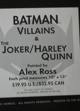 Batman Villains & The Joker/Harley Quinn Print set 2001 - Mycomicshop.be