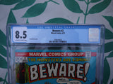 Beware (1973) #2 CGC 8.5 - Mycomicshop.be
