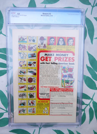 Beware (1973) #2 CGC 8.5 - Mycomicshop.be