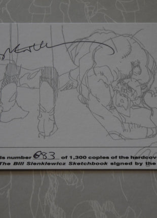 Bill Sienkiewicz Sketchbook HC (1990) Signed - Mycomicshop.be