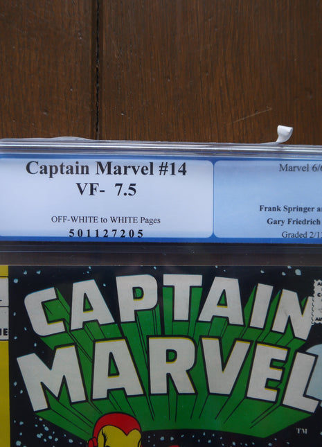 Captain Marvel (1968 1st Series) #14 PGX 7.5 - Mycomicshop.be