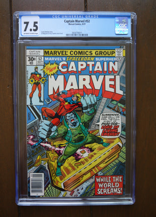Captain Marvel (1968 1st Series) #52 CGC 7.5 - Mycomicshop.be