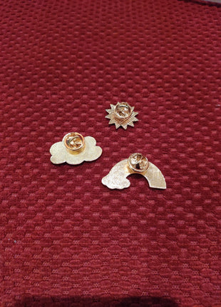 "Cloud Sun Rainbow" Enamel Pin Set - Mycomicshop.be