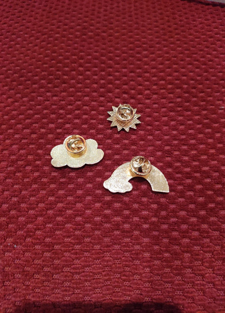 "Cloud Sun Rainbow" Enamel Pin Set - Mycomicshop.be