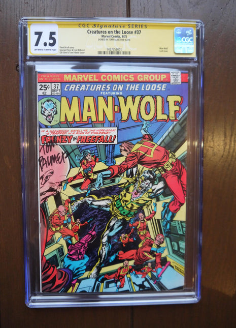 Creatures on the Loose (1971) #37 CGC 7.5 Signed by Tom Palmer - Mycomicshop.be