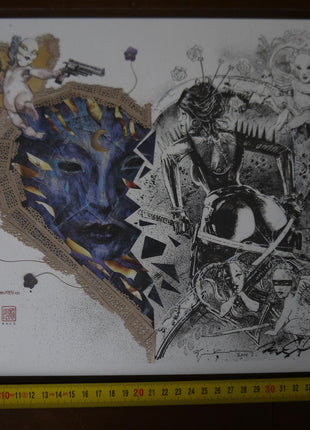 Dave McKean Kabuki Signed Print 2014 - Mycomicshop.be