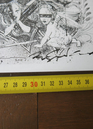 Dave McKean Kabuki Signed Print 2014 - Mycomicshop.be