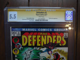 Defenders (1972 1st Series) #2 CGC 5.5 Signed by Stan Lee - Mycomicshop.be