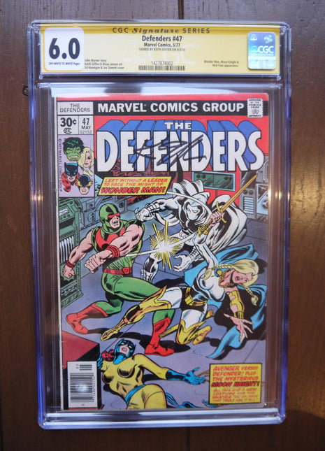 Defenders (1972 1st Series) #47 CGC 6.0 Signed by Stan Lee - Mycomicshop.be