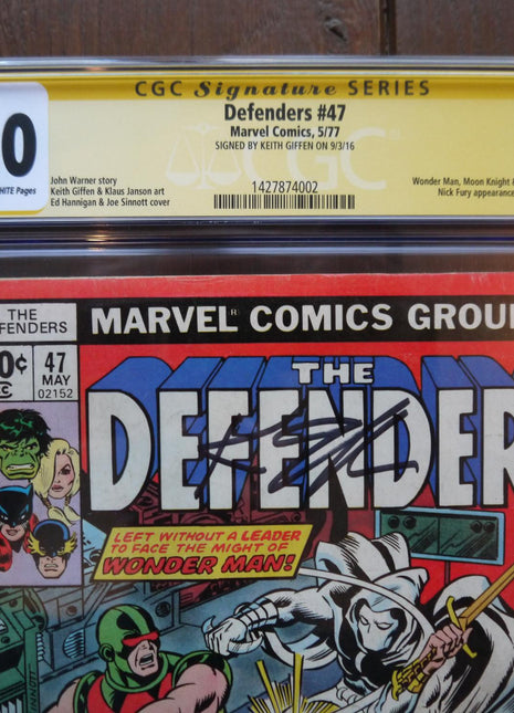 Defenders (1972 1st Series) #47 CGC 6.0 Signed by Stan Lee - Mycomicshop.be