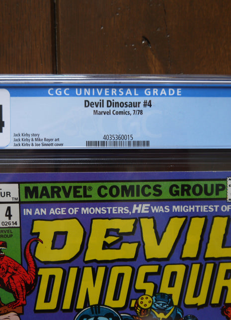 Devil Dinosaur (1978) #4 CGC 9.4 - Mycomicshop.be