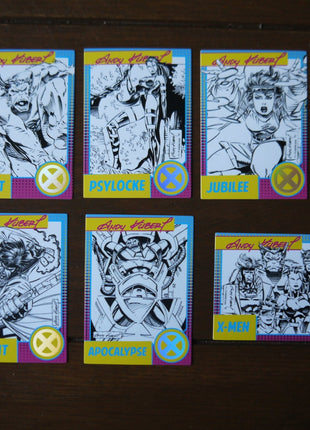 Essential Sequential Andy Kubert Kickstarter X - men Trading Card set of 6 - Mycomicshop.be