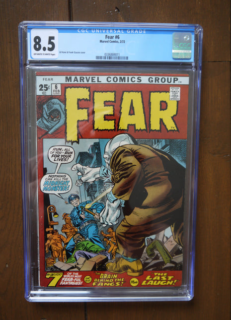 Fear (1970) #6 CGC 8.5 - Mycomicshop.be