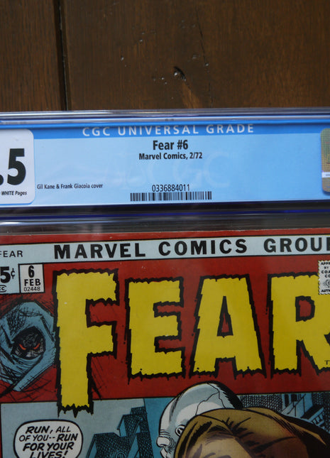 Fear (1970) #6 CGC 8.5 - Mycomicshop.be