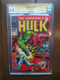 Incredible Hulk (1962 1st Series) #108 CGC 5.0 Signed Stan Lee - Mycomicshop.be