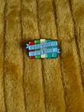 'It's not hoarding if it's books' enamel pin - Mycomicshop.be