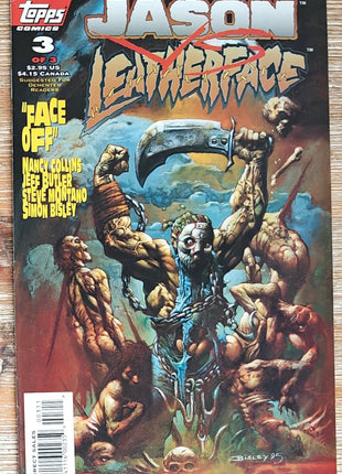 Jason vs. Leatherface (Topps, 1995) Complete set - Mycomicshop.be