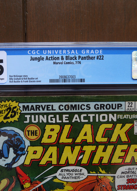 Jungle Action (1972) #22 CGC 4.5 - Mycomicshop.be