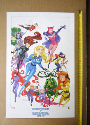 Lovely Ladies Of Marvel Lithograph - Bruce Timm - Mycomicshop.be