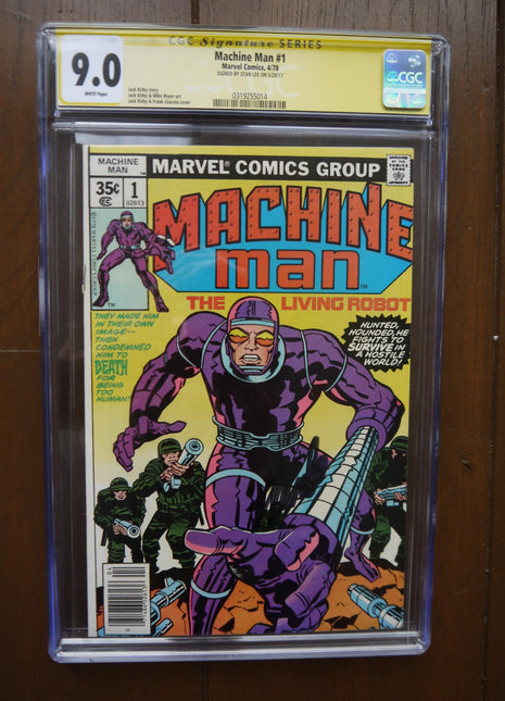 Machine Man (1978 1st Series) #1 CGC 9.0 Signed Stan Lee - Mycomicshop.be