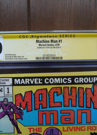 Machine Man (1978 1st Series) #1 CGC 9.0 Signed Stan Lee - Mycomicshop.be
