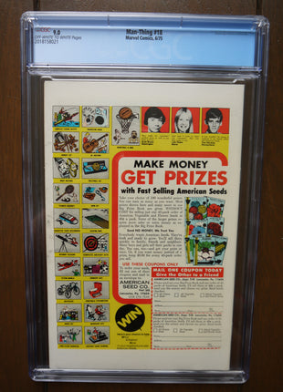 Man-Thing (1974 1st Series) #18 CGC 9.0 - Mycomicshop.be