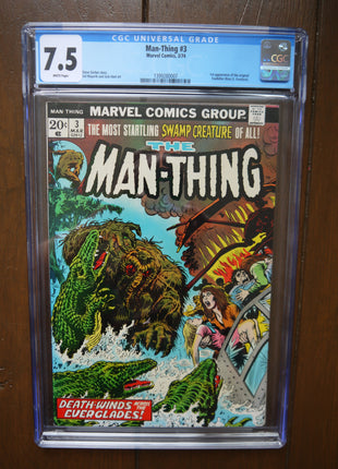 Man-Thing (1974 1st Series) #3 CGC 7.5 - Mycomicshop.be