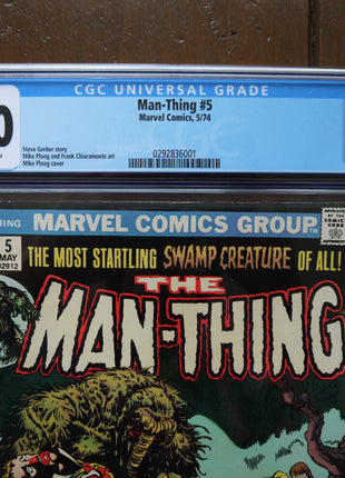 Man-Thing (1974 1st Series) #5 CGC 8.0 - Mycomicshop.be