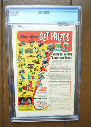 Man-Thing (1974 1st Series) #6 CGC 7.0 - Mycomicshop.be