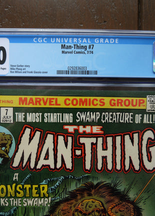 Man-Thing (1974 1st Series) #7 CGC 7.0 - Mycomicshop.be