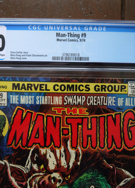 Man-Thing (1974 1st Series) #9 CGC 8.0 - Mycomicshop.be