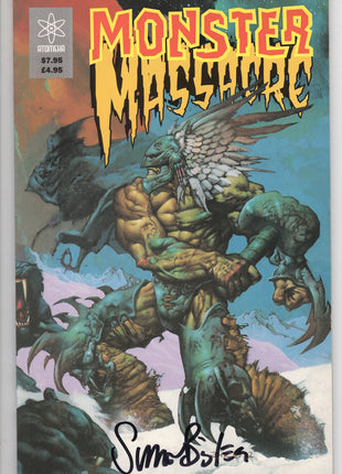 Monster Massacre (Atomeca 1993) Signed by Simon Bisley - Mycomicshop.be