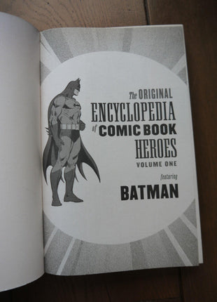 Original Encyclopedia of Comic Book Heroes TPB (2007) 1 Signed - Mycomicshop.be