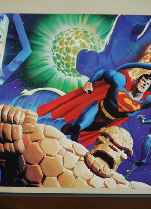 Poster Fantastic Four Superman vs Galactus 1999 Alex Ross - Mycomicshop.be