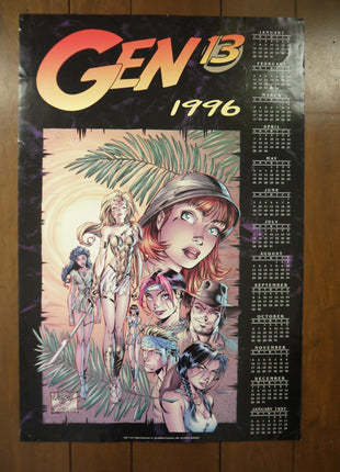 Poster Gen 13 Calendar 1996 Campbell - Mycomicshop.be
